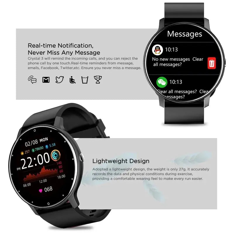 LIGE 2026 Smart Watch Women Men Ladies Gift Sport Fitness Men Watches Heart Rate Monitor Waterproof Smartwatch For Android IOS Smart_Life_Tech