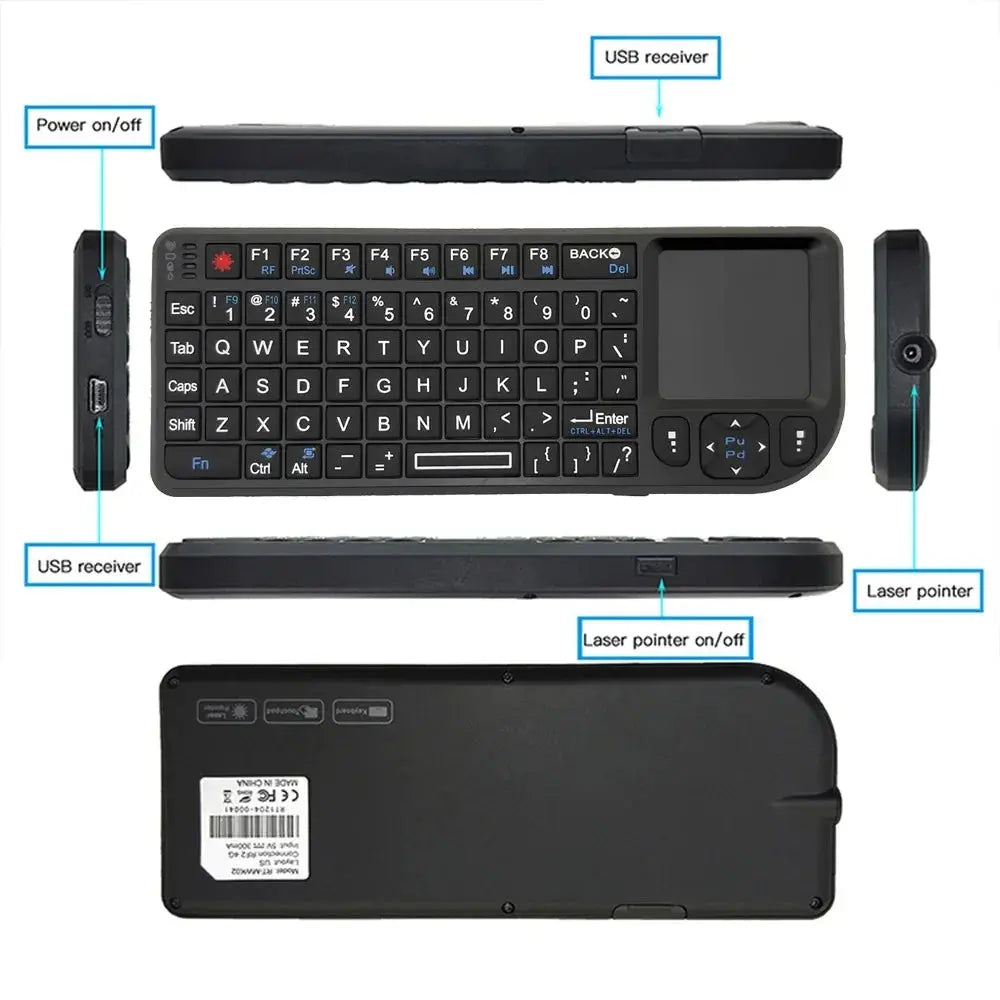 A8 Mini Wireless Keyboard 2.4G 7 Color Backlit 3 in1 Handheld Keyboard with Touchpad Air Mouse for Android TV Box PC Tablet Smart_Life_Tech