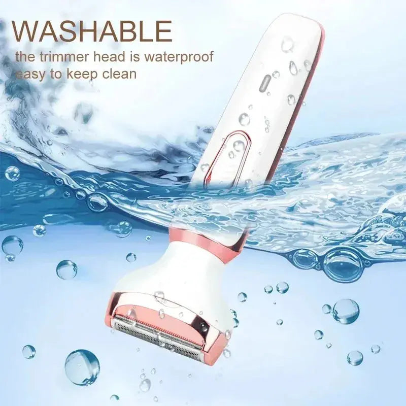 4 in 1 Electric Epilator Bikini Eyebrow Nose Women Lady Facial Hair Removal Trimmer Face Body Painless Female Shaver Depilator Smart_Life_Tech