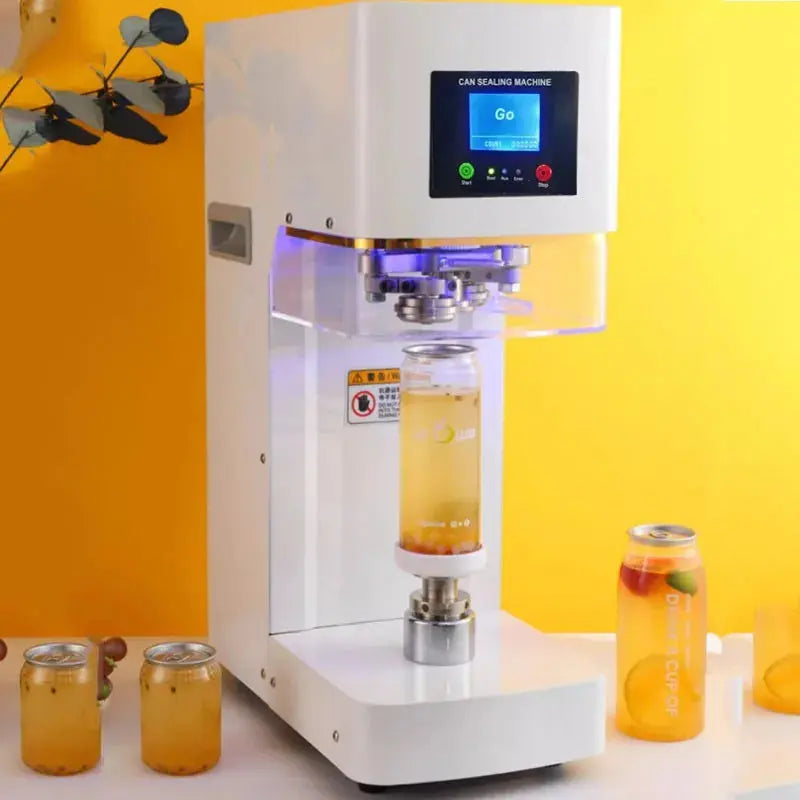 Zip Top Can Sealing Machine Tin Can Sealer Automatic Rotary 5.5mm PET Bottle Soda Water Seamer Beer Juice For Food Beverage Smart_Life_Tech