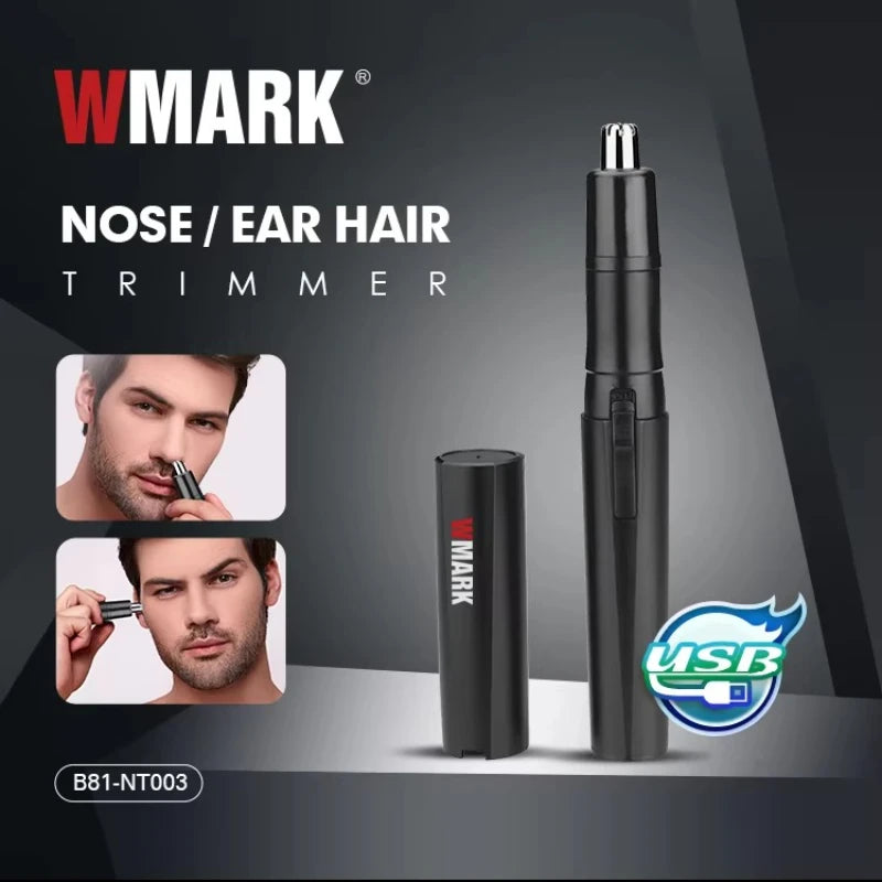 WMARK Nose Hair Trimmer Professional Ear Hair Trimmer Electric Eyebrow Waterproof 10000 RPM Mini Nose Trimmer for Man B81-NT003