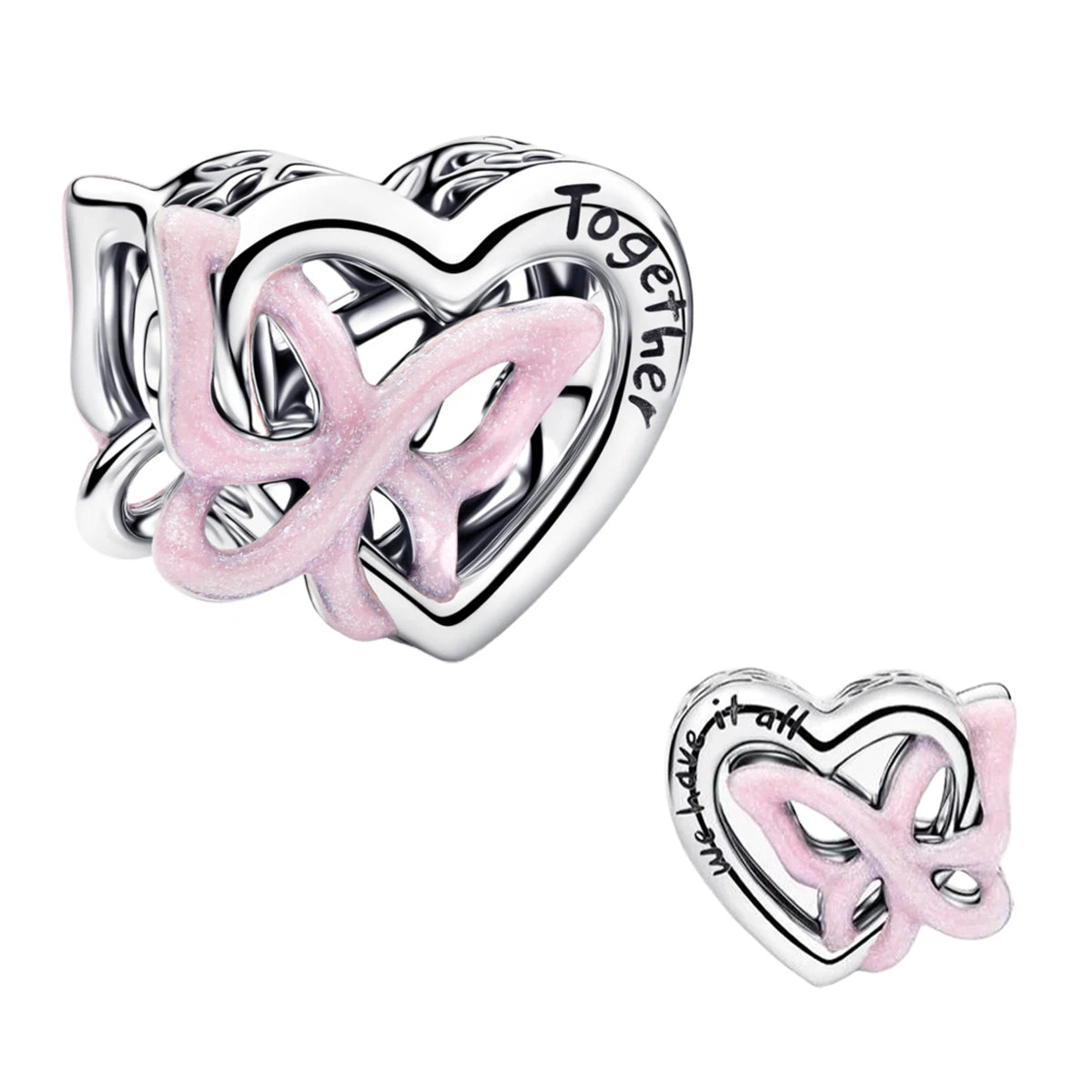 2026 New 925 Sterling Silver Four Leaf Clover Flower Dog Heart Pendant Bead fit DIY Women's Bracelets Necklaces Jewelry Gifts