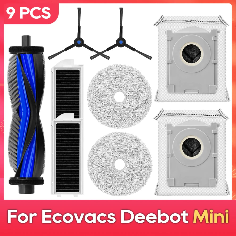 Fit for ( Ecovacs Deebot Mini ) Accessories Main Side Brush Dust Bag Mop Cloth Spare Parts