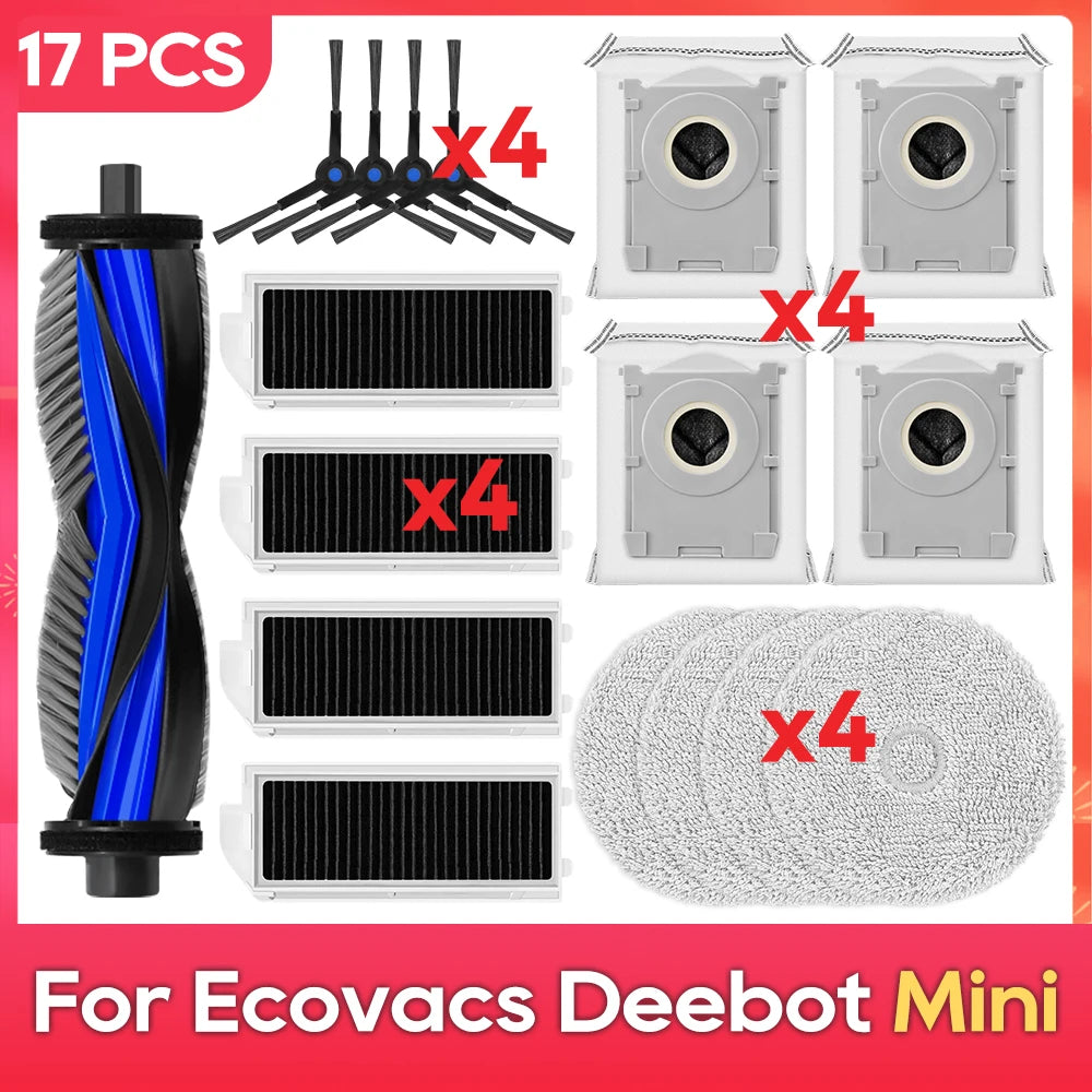 Fit for ( Ecovacs Deebot Mini ) Accessories Main Side Brush Dust Bag Mop Cloth Spare Parts