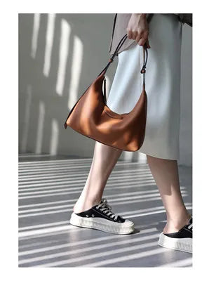 New Arrival Underarm Bag Women Genuine Leather Crossbody Bag Fashion Female Nylon Handbag Luxury Messenger Purses