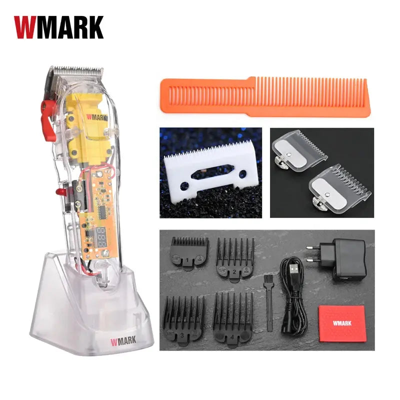 WMARK NG-108 NG-118 Transparent Style Rechargeable Hair clipper Professional Cord & cordless NG-202 Hair Trimmer Smart_Life_Tech