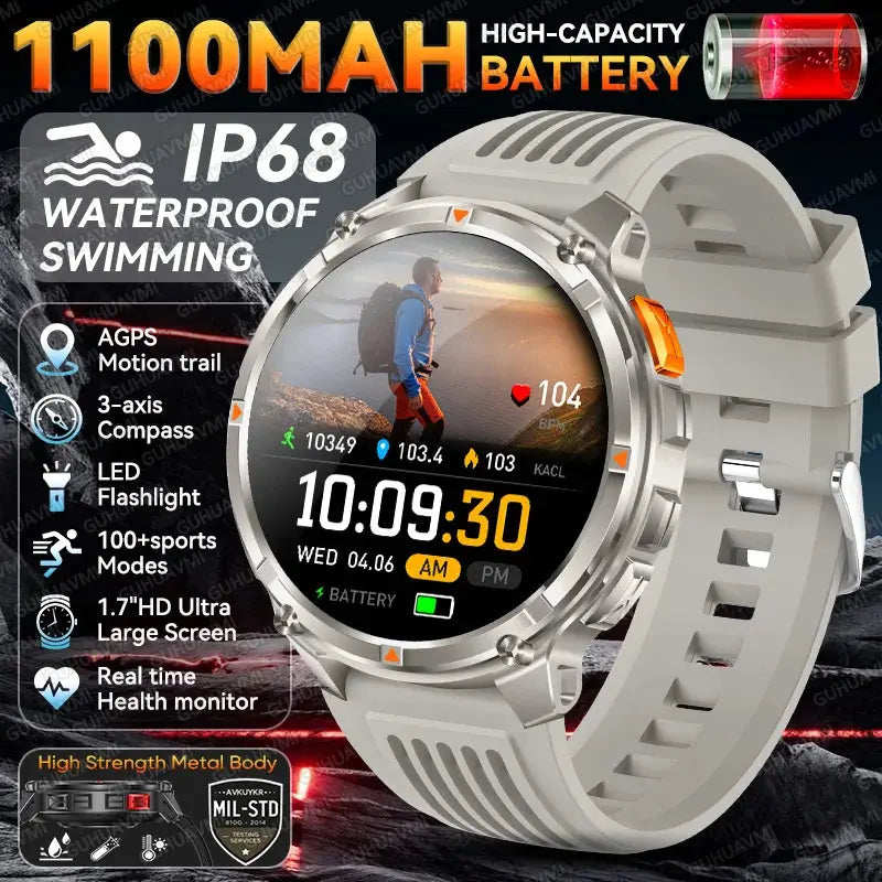 2026 New T-Rex3 Ultra 1100mAh Super Capacity Battery Adult Men Smart Watch 1.7" Large Screen Call 5ATM Waterproof Sports Watches Smart_Life_Tech