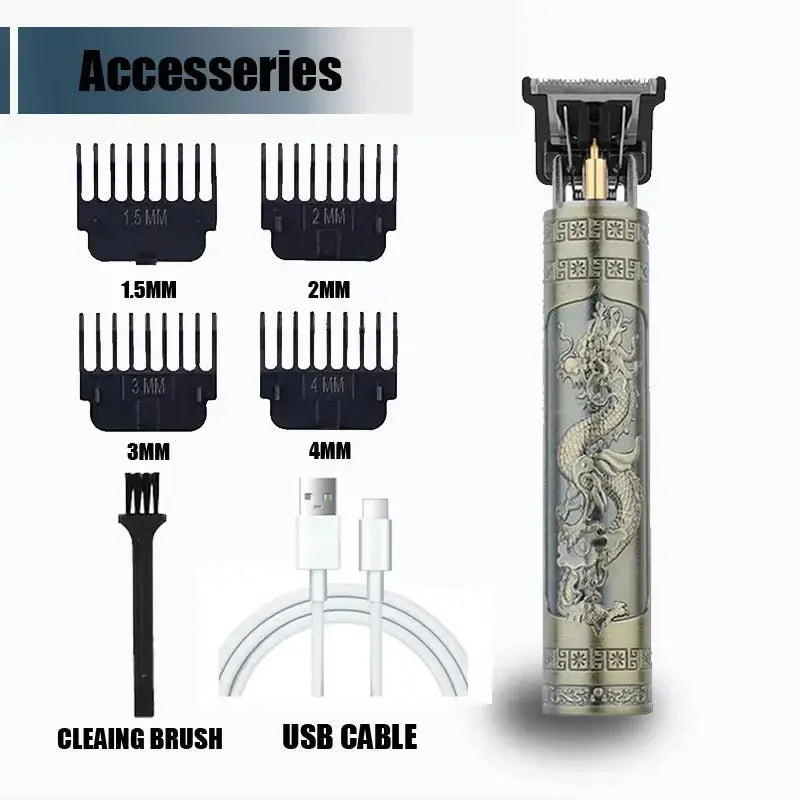 New！T9 Electric Hair Trimmer/Accessories | USB Professional Shaver | 0mm Bald Fade Cutting Machine Portable for Men Home Haircut Smart_Life_Tech