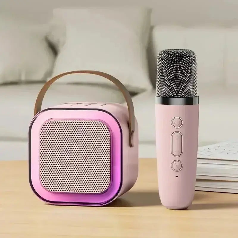NEW Hot K12 Bluetooth Speaker Portable Home Cute Karaoke Mini Wireless Audio with Microphone K Song Family Singing Machine Smart_Life_Tech