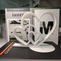 2026 New Heart-to-Heart Statue - Black & White Love Ornament, Desk & Bookshelf Decor, Valentine’s Gift, Home Decoration