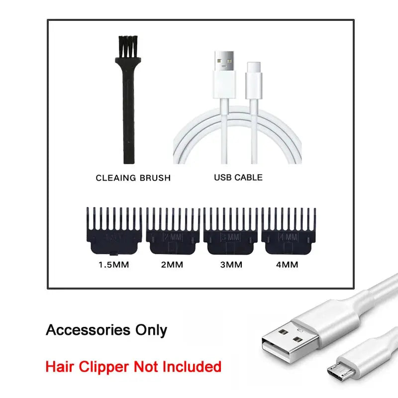 New！T9 Electric Hair Trimmer/Accessories | USB Professional Shaver | 0mm Bald Fade Cutting Machine Portable for Men Home Haircut Smart_Life_Tech