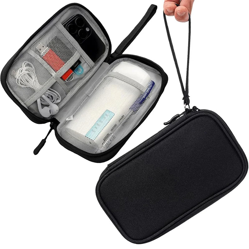 Portable Travel Digital Storage Bag - USB Cable Organizer Headset Charger Case,Multi-Layers Storage Bag for Neatness Convenience