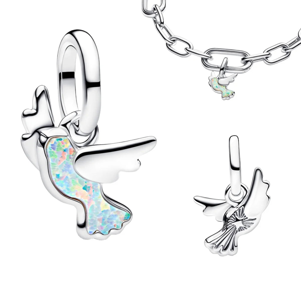 2026 New 925 Sterling Silver Four Leaf Clover Flower Dog Heart Pendant Bead fit DIY Women's Bracelets Necklaces Jewelry Gifts