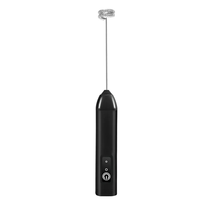 MINI Milk Frother USB Rechargeable 3 Speeds Foam Maker Coffee Whisk Mixer Electric Handle Blender Egg Beater Hot Cooking Tools