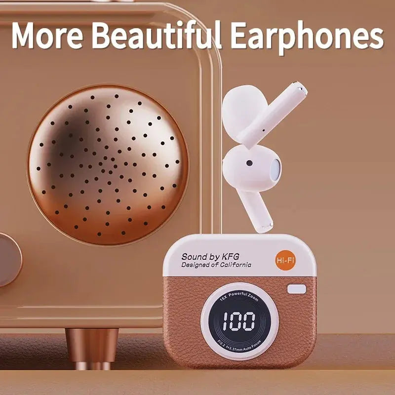 Q86 Bluetooth 5.3 Wireless Headphones Power LED Digital Display 24hours Endurance HiFi Gaming Headsets Waterproof Sports Earbuds Smart_Life_Tech