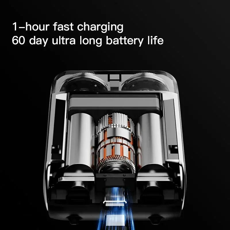 R20 Mini Electric Smart Shaver Shaver Digital Display Dual Blade Rechargeable Shaver Powerful Beard Trimmer Household Car Shaver Smart_Life_Tech