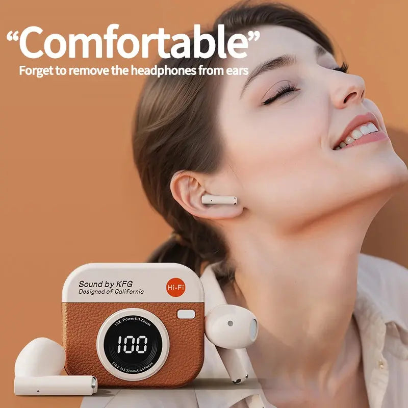 Q86 Bluetooth 5.3 Wireless Headphones Power LED Digital Display 24hours Endurance HiFi Gaming Headsets Waterproof Sports Earbuds Smart_Life_Tech