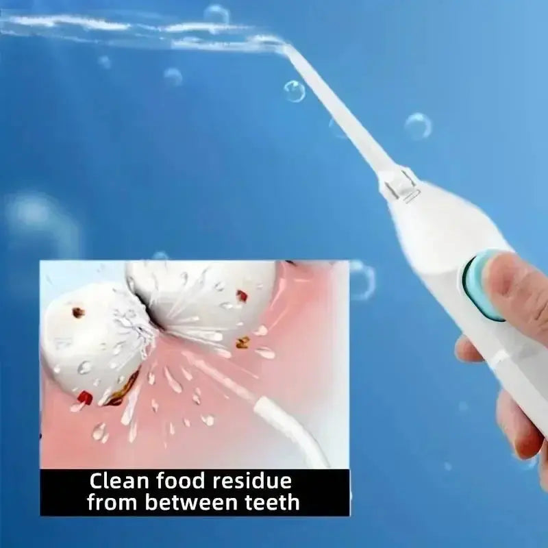 Household High Pressure Oral Irrigator Portable Teeth Clean Water Dental Floss Manual High Pressure Water Toothpick Smart_Life_Tech