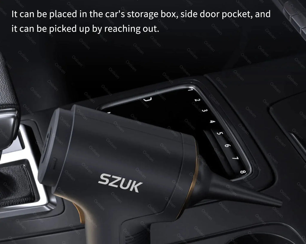 SZUK 2025 Car Vacuum Cleaner New Mini Vacuum Cleaner Strong Suction Wireless Portable Cleaner Handheld vacuum Cleaner for car Smart_Life_Tech