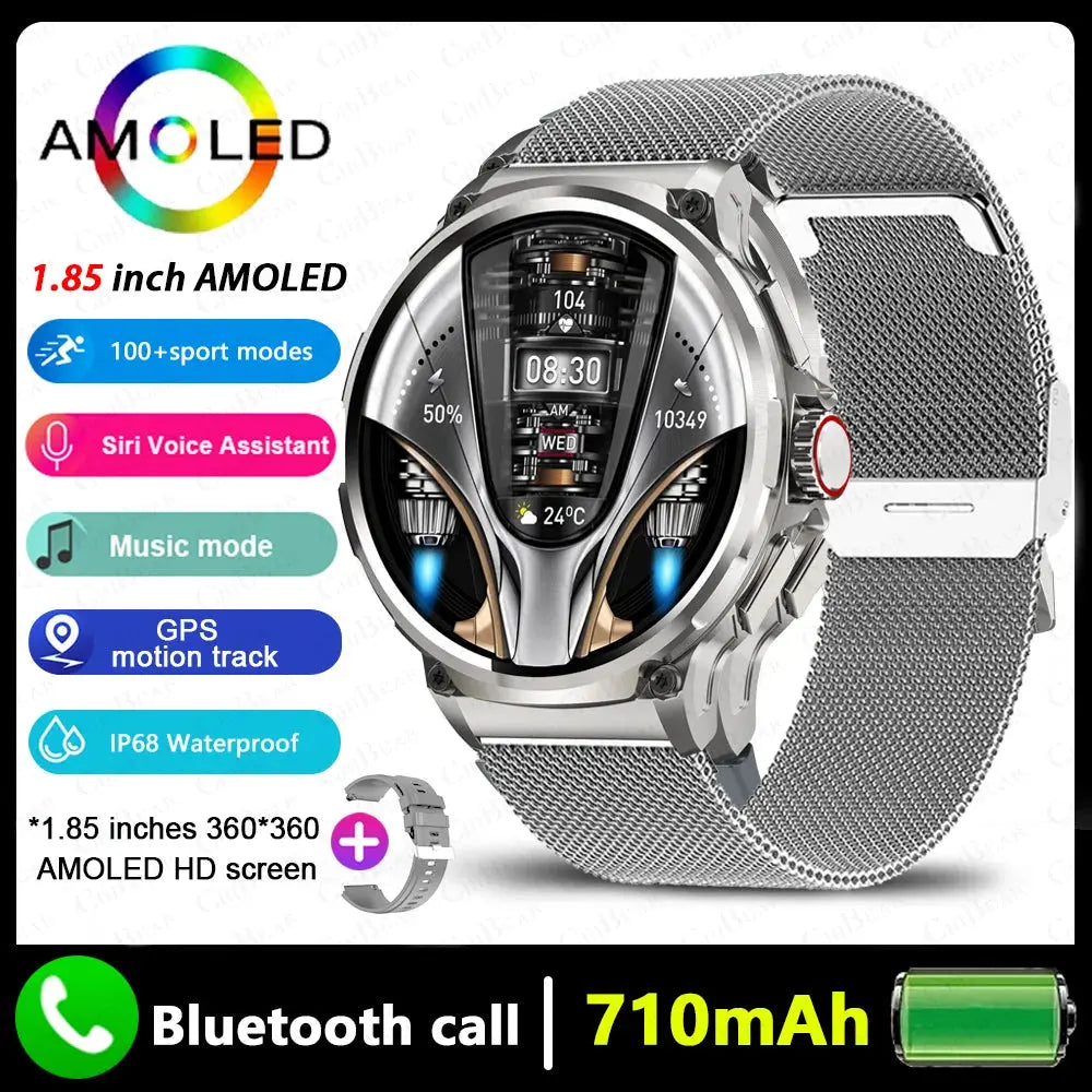 Men GPS Track Smart Watch 1.85 Inch Ultra HD AMOLED Screen Smart_Life_Tech