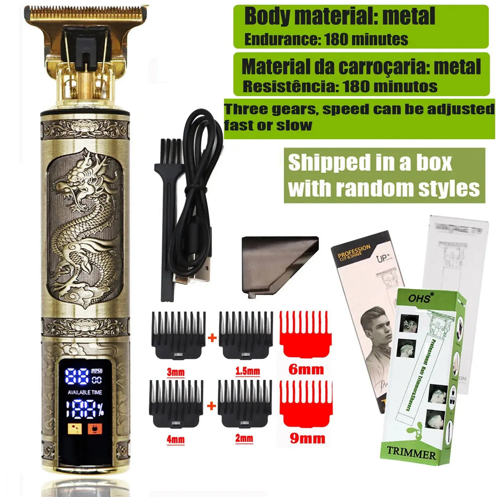 T9 Hair Clipper Repair Beard Shaving Body Hair Trimmer Clippers Electric Machine Men Haircut Machine 0mm Barber Shaver Smart_Life_Tech