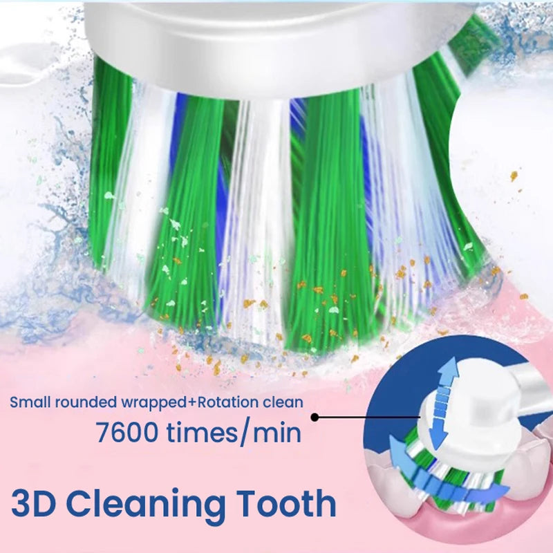 Oral-B Electric Toothbrush Rotation Vibrate Clean 3D White Tooth Adult Electric Tooth Brush Rechargeable Replaceable Brush Heads