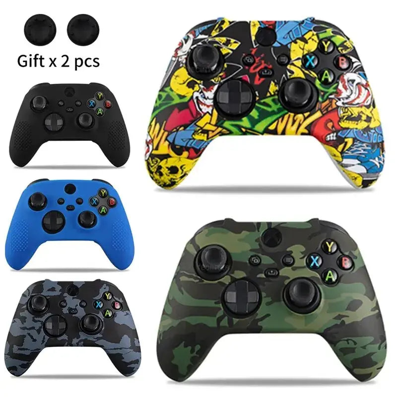 Soft Silicone Case For Xbox Series X/S Controller Protective Skin Gamepad Accessories Thumb Grips Caps Joystick Cover Shell Smart_Life_Tech