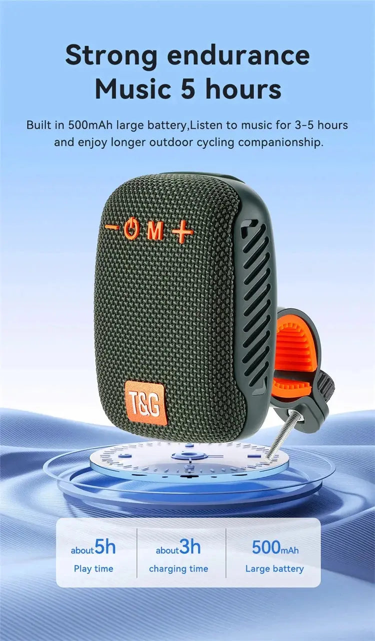 TG392 Outdoor Bicycle Bluetooth Speaker Portable Wireless Sound Box Rechargeable Handlebar Speaker Waterproof Bluetooth Speaker Smart_Life_Tech