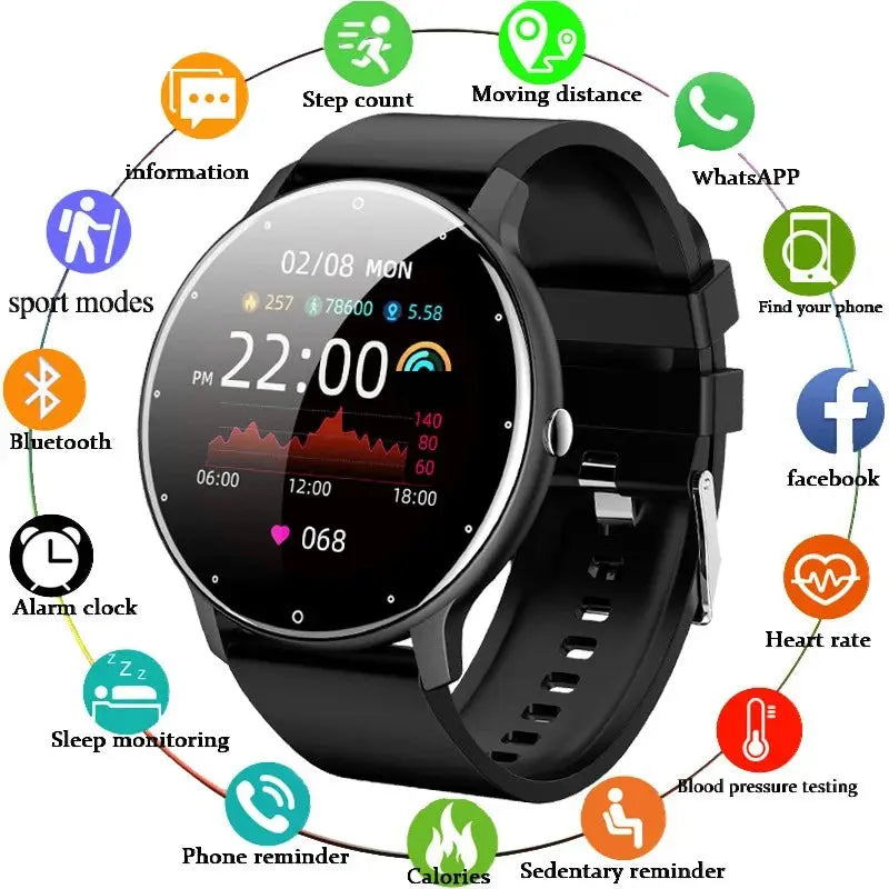 LIGE 2026 Smart Watch Women Men Ladies Gift Sport Fitness Men Watches Heart Rate Monitor Waterproof Smartwatch For Android IOS Smart_Life_Tech