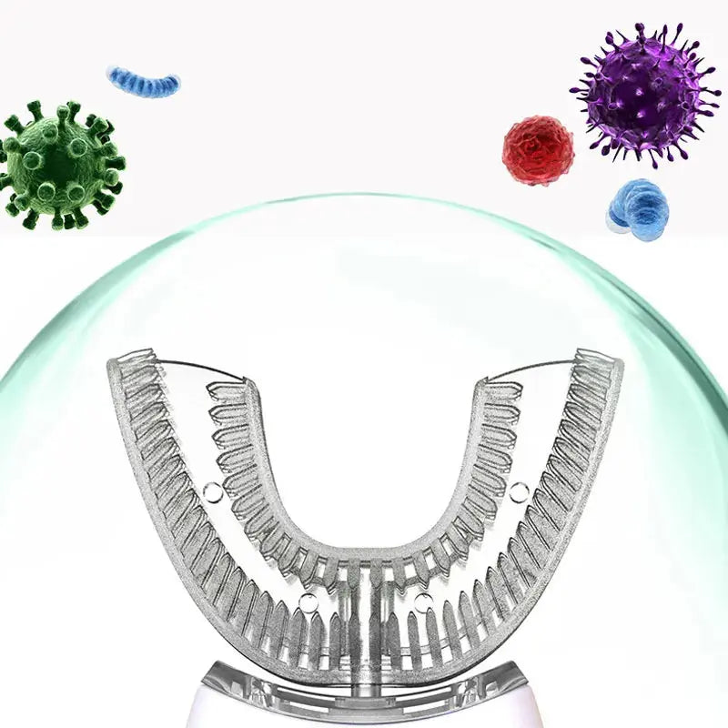 U-Type Toothbrush 360 Degrees Intelligent Silicon Head Sonic Electric Toothbrush Automatic USB Charge Waterproof Toothbrush Smart_Life_Tech