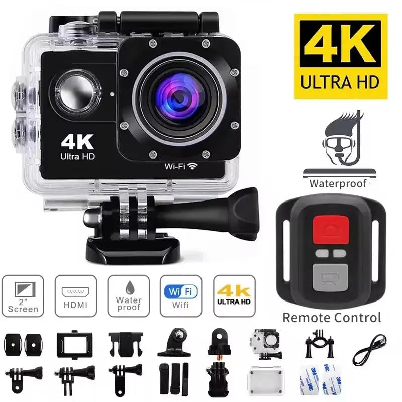 2.0" Action Camera Ultra HD 4K 30FPS WiFi Underwater Cameras Waterproof Helmet Bicycle Video Recording Cameras Outdoor Sport Cam Smart_Life_Tech