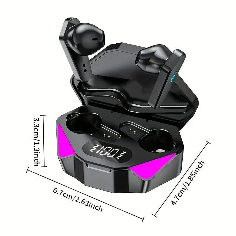 TWS Wireless Bluetooth Headset LED Display Gamer Earbuds with Mic Wireless Headphones Noise Cancelling Bluetooth Earphones X15 Smart_Life_Tech