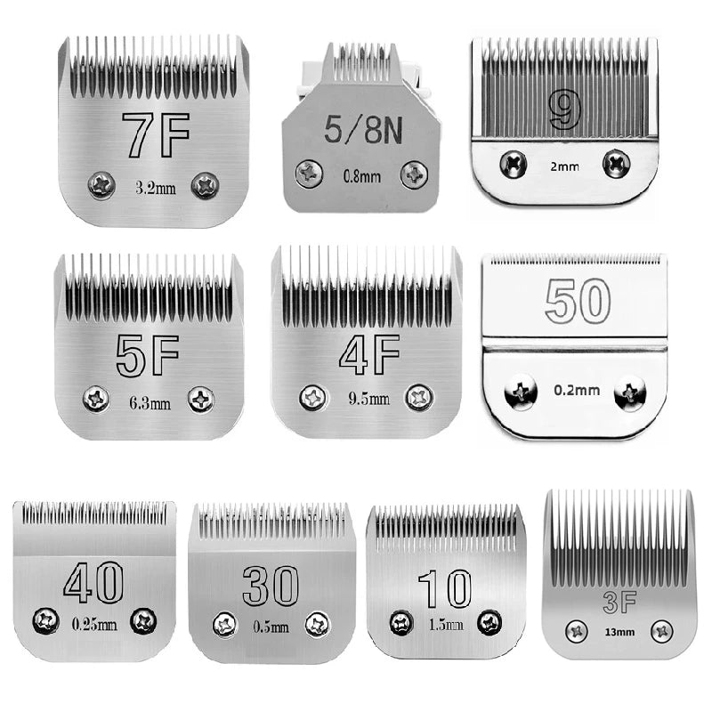 4F,5F,7F 9#,10#,30#,40#, 50# Pet Dog Grooming Clipper Blade For Most Andis,Oster A5 & 76 ,Wahl KM 10 Clippers Animals Clippers