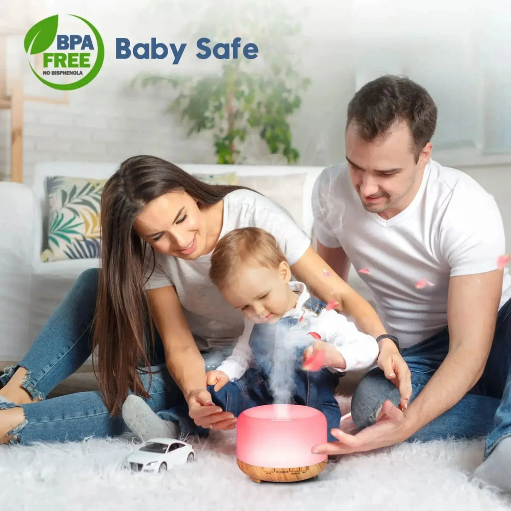 Air Humidifier Essential oil Diffuser 500ML Ultrasonic Cool Mist Maker Fogger USB Humidifier LED Lamp Aroma Diffuser Electric ﻿ Smart_Life_Tech