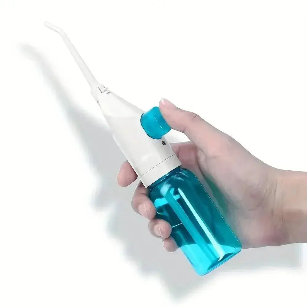 Household High Pressure Oral Irrigator Portable Teeth Clean Water Dental Floss Manual High Pressure Water Toothpick Smart_Life_Tech