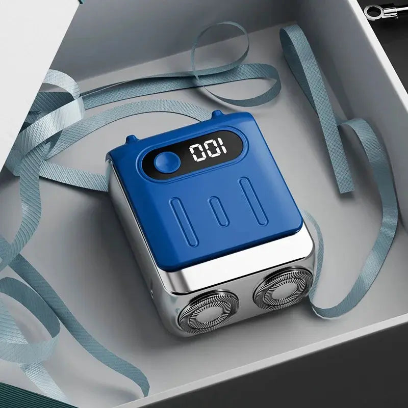 R20 Mini Electric Smart Shaver Shaver Digital Display Dual Blade Rechargeable Shaver Powerful Beard Trimmer Household Car Shaver Smart_Life_Tech