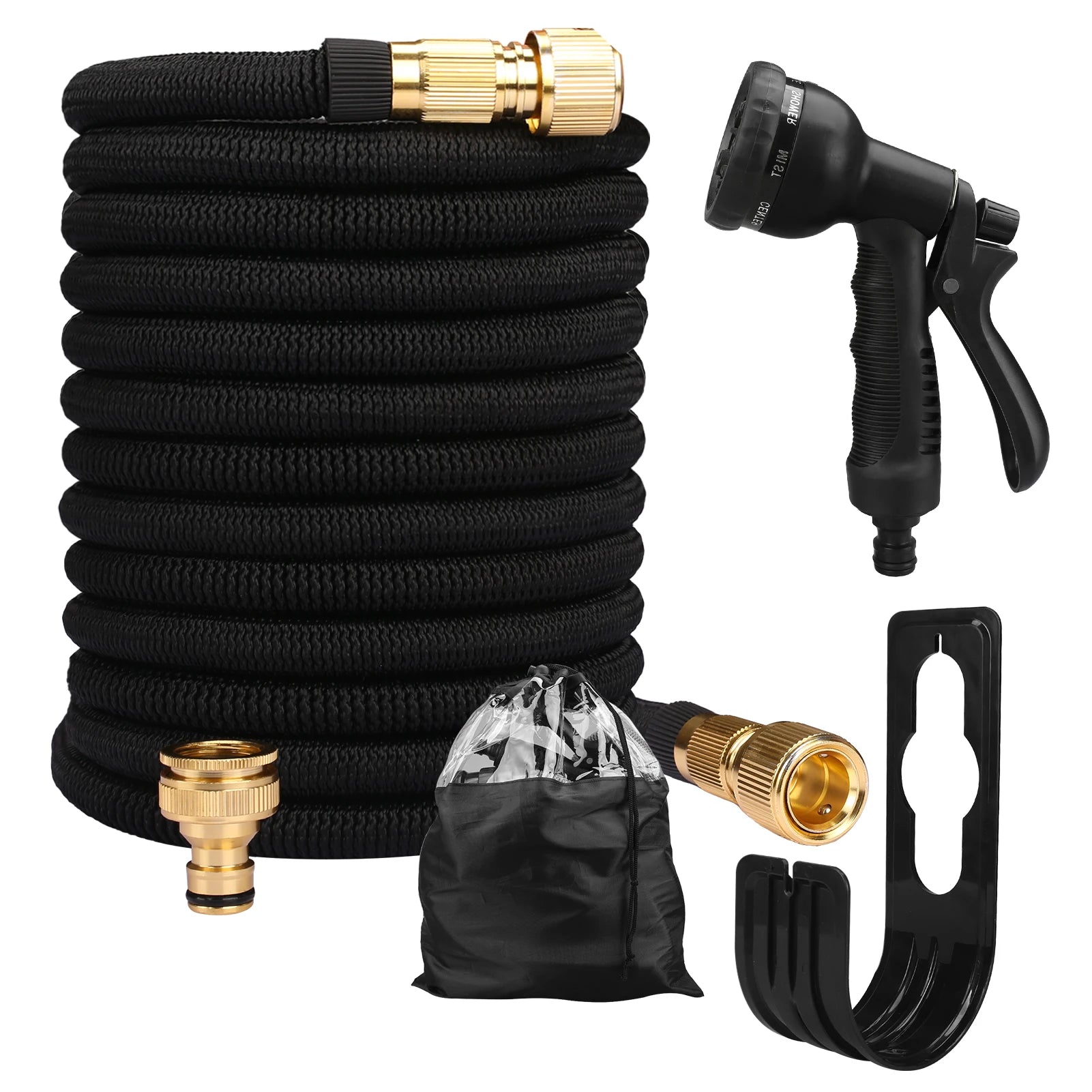 Expandable Magic High Pressure Car Cleaning Wash Hose With Spray Gun Set Outdoor Watering Irrigation Tool For Home Garden Plants