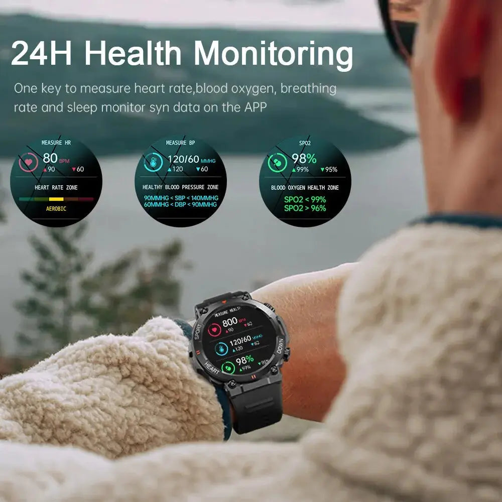 MEVADEN 1.39 inch HD Bluetooth Call Smart Watch Men Sports Fitness Tracker Heart Monitor 400mAh Smartwatch For Android IOS MD56 Smart_Life_Tech