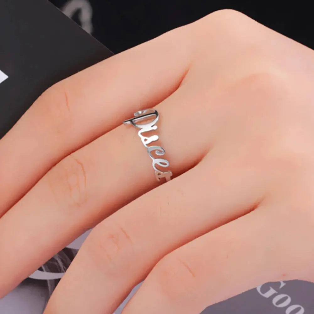 Custom Double First Name Finger Ring For Women Men Personalized Couple Family Gift Gold Color Stainless Steel Metal Jewelry Smart_Life_Tech