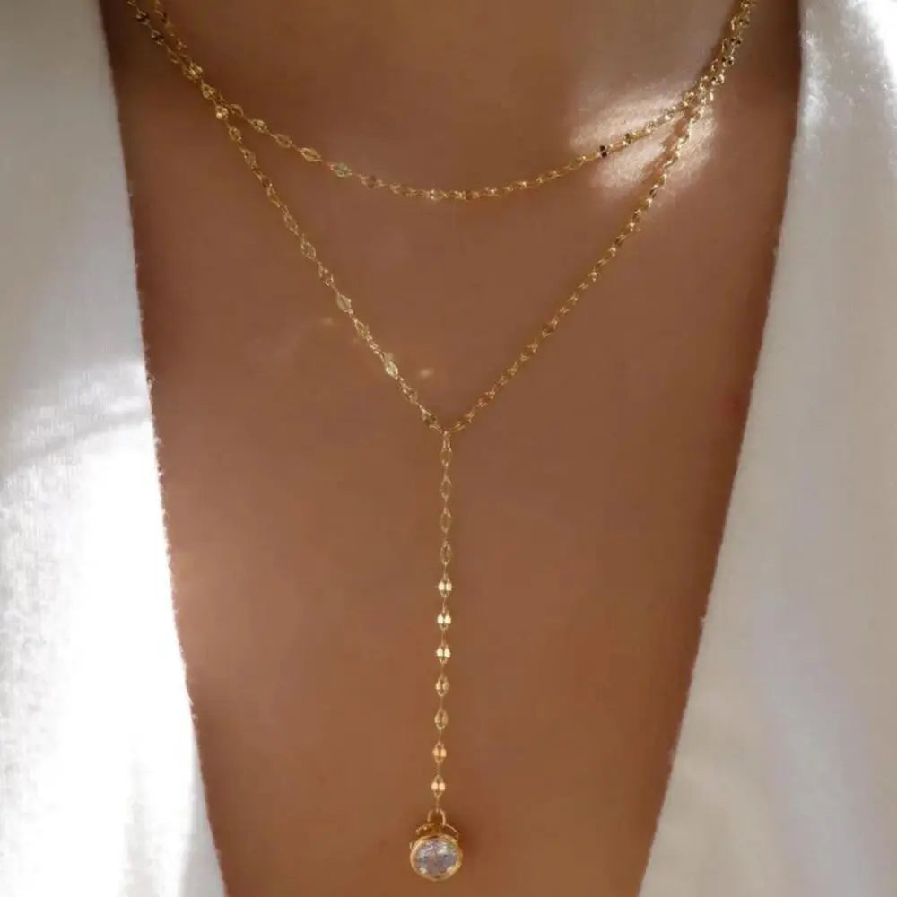 Vintage New Gold Color Multiple Styles Necklace For Women Boho Trendy Multi-Layer Crystal Pendant Necklaces Set Jewelry Gifts Smart_Life_Tech