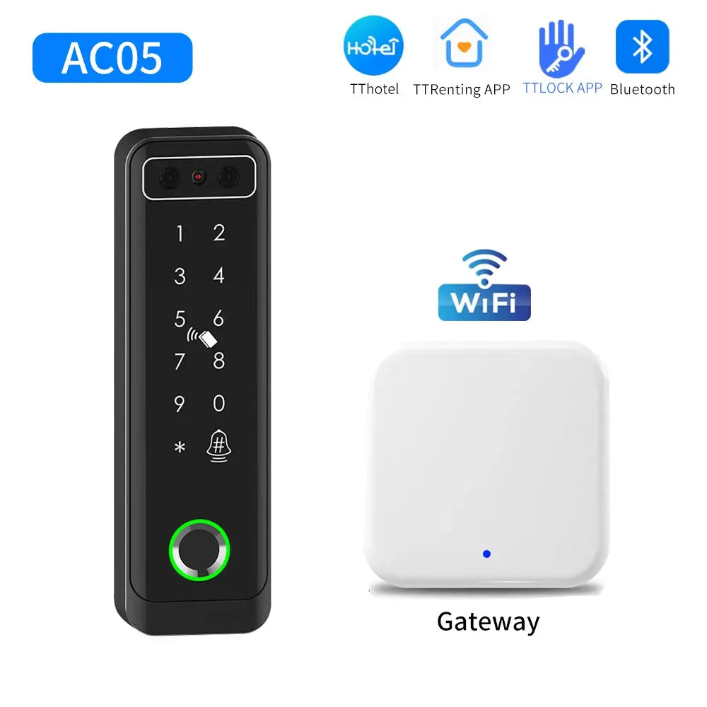 Multiple Platform TTlock TTHotel TTRenting Smart Lock Fingerprint & Face Recognition Access Control Keypad RFID IC Card Reader Smart_Life_Tech
