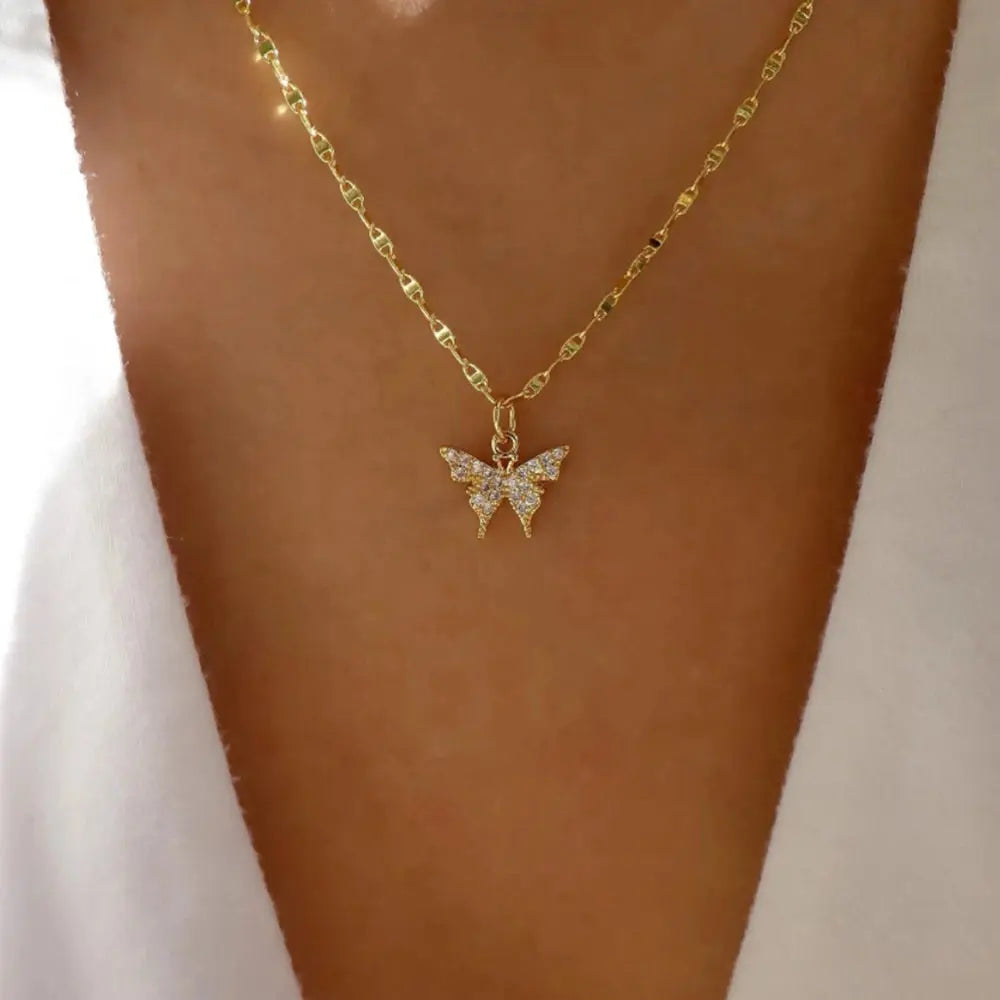 Vintage New Gold Color Multiple Styles Necklace For Women Boho Trendy Multi-Layer Crystal Pendant Necklaces Set Jewelry Gifts Smart_Life_Tech