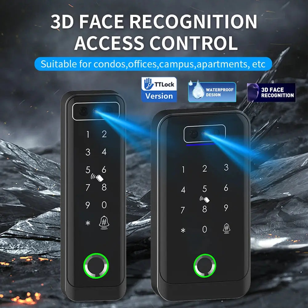 Multiple Platform TTlock TTHotel TTRenting Smart Lock Fingerprint & Face Recognition Access Control Keypad RFID IC Card Reader Smart_Life_Tech
