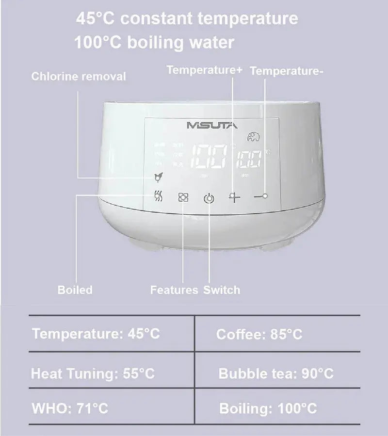 1.2L Smart Infant Thermostatic Milk Regulator Baby Kettle 24h Hot Water Keep Warm Kettle Milk Powder Warmer Multi-function 220V Smart_Life_Tech
