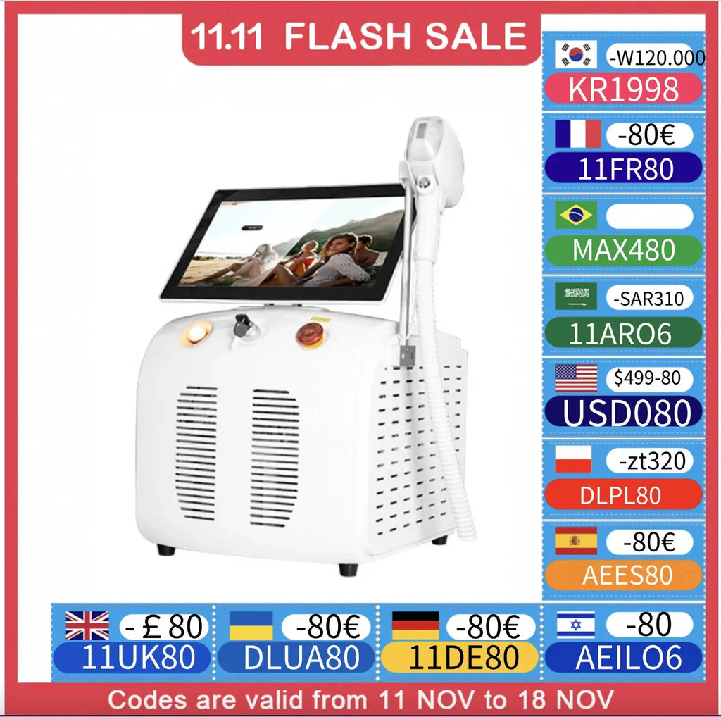 Portable Soprano 3000w Professional 808nm Diode Ice Titanium Laser Body Hair Removal Machine 2025 Smart_Life_Tech