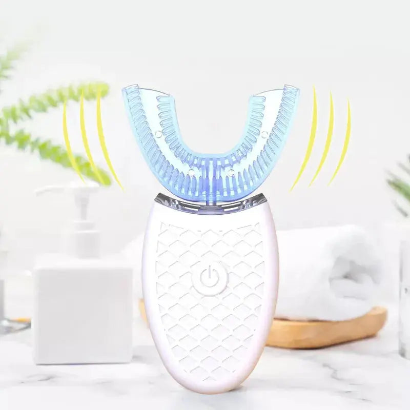 U-Type Toothbrush 360 Degrees Intelligent Silicon Head Sonic Electric Toothbrush Automatic USB Charge Waterproof Toothbrush Smart_Life_Tech