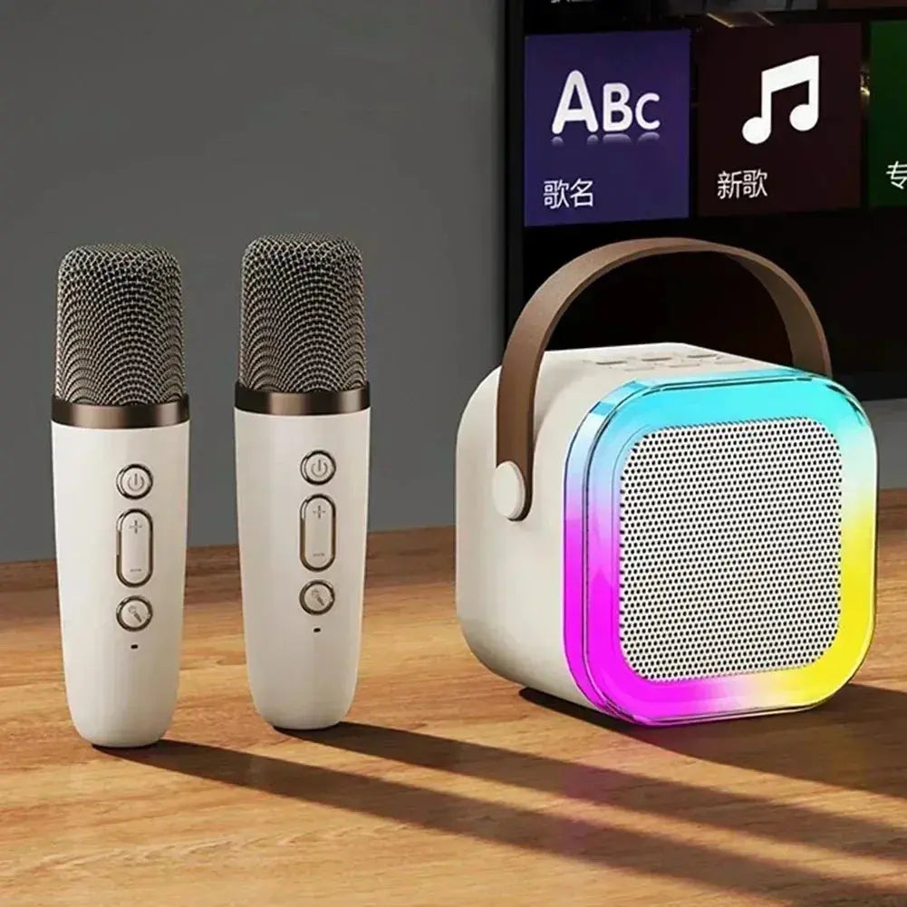 NEW Hot K12 Bluetooth Speaker Portable Home Cute Karaoke Mini Wireless Audio with Microphone K Song Family Singing Machine Smart_Life_Tech