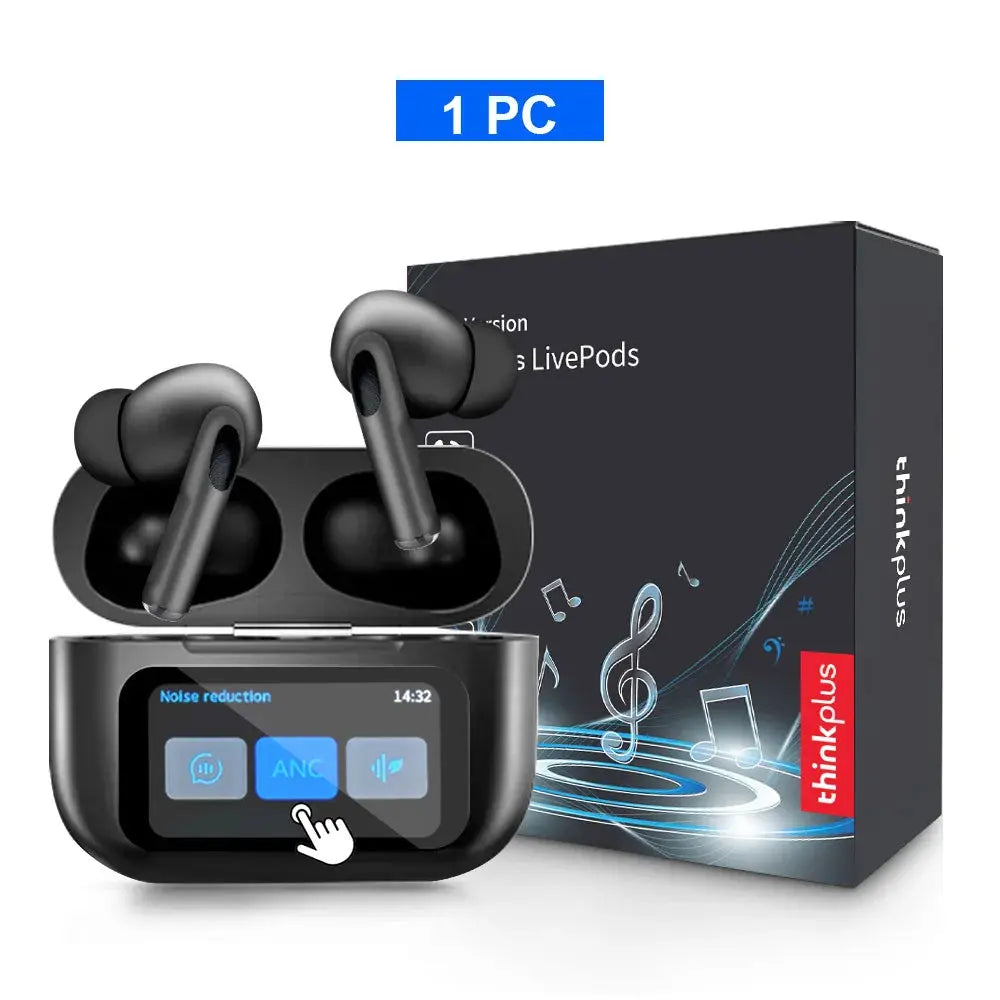 Original Thinkplus Wireless Bluetooth Earphones ANC Noise Reduction Earbuds HD Mic Call Gamer Headsets LED Touch Screen Control Smart_Life_Tech