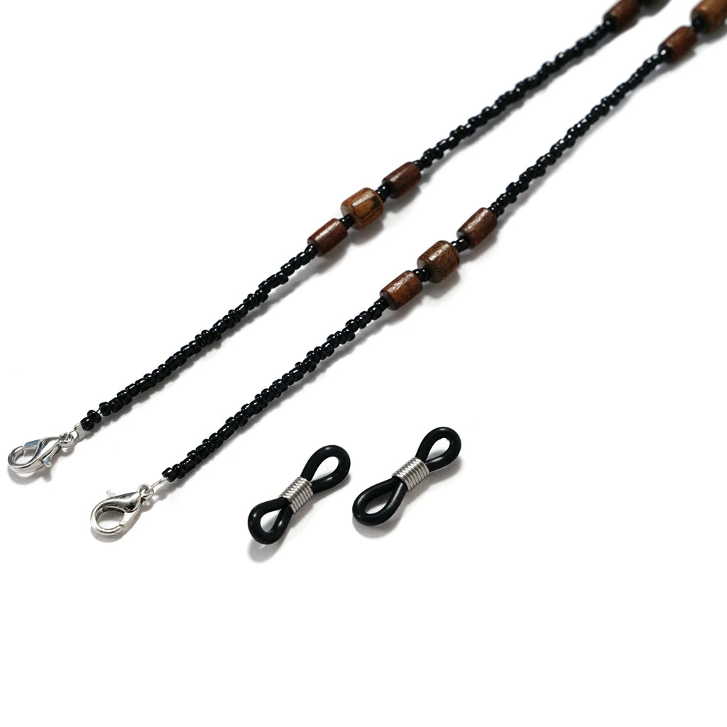 2022 New Wooden Beaded Glasses Chain for Women Fashion Lanyard Acrylic Mask Sunglassses  Strap Cord Hanging Neck Hold