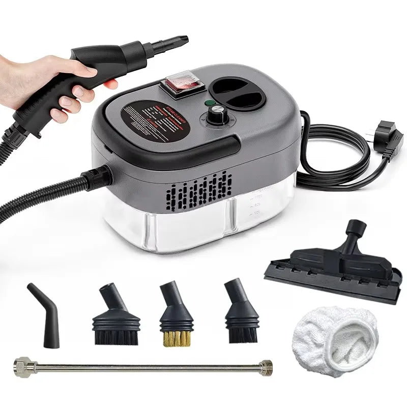 2500W Steam Cleaner High Temperature Pressure Washer Steam Cleaning Machine For Home Air Conditioning Kitchen Hood Car 1200ml